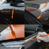 FOSHIO Carbon Fiber Vinyl Film Sticker Car Wrap Tool Kit Car Accessories Auto Window Tinting Magnetic Squeegee Razor Scraper