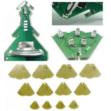 DIY Electronic kit LED Christmas Tree Flashing Light Multicolor bluetooth Music Playing circuit roating base soldering Project