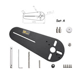 Wood Router Milling Slotting Circle Groove Circle Cutting Jig for Makita Electric Hand Trimmers Woodworking Work Bench
