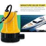 Bilge Pump, 12V  Micro-  Dc Immersible Submersible Agricultural Irrigation Portable Electric Water Removal Pump