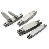 6Pcs Hexagonal Double-Head Broken Tap Retractor Tap Extractor Take-Off Wire Tap Retractor Reverse Wire Take-Off Tool