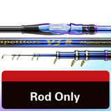 3# 3.6M-6.3M Rock Fishing Rod Carbon Fiber Long Section Distance Throwing Pole Super Hard Telescopic Fishing Canne with Reel