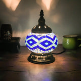 Newest Turkish mosaic table Lamp vintage art deco Handcrafted lamparas de mesa Glass romantic bed light lamparas con mosaicos