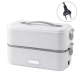 Self-cooking Electric Lunch Box 300W 1.1-1.2L Mini Food Heater Steamer Lunch Box for Home Office School Travel Cook