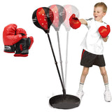 Vertical Boxing Pressure Ball Adjustable Reaction Force Vent Ball With Gloves Base Rod Group Indoor And Outdoor Training
