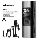 Rechargeable Air Pump 6000mA Tire Inflator Cordless Portable Air Compressor Digital Car Tyre Pump for Bicycle Motorcycle