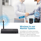 TAKSTAR WPM-300 Wireless Monitoring System with In-ear Earphone UHF Audio Transmitter Bodypack Receiver 164FT Transmission Range