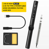FNIRSI HS-01 Smart Electric Soldering Iron PD Adjustable Constant Temperature Fast Heat Portable Soldering Iron Station Kit 65W