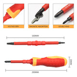 Insulated Screwdriver Set Screw Driver Bit Magnetic Phillips Slotted Screwdrivers Screw Holder For Electrician Hand Tools