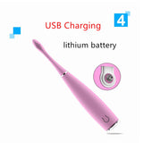 USB Rechargeable Silicone Sonic Toothbrush Electric Oral Care Dental Teeth Whitening Waterproof Deep Cleaning Tooth Brush 20#814