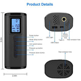 150 PSI Tire Inflator Portable Air Compressor, Digital Display Air Pump with LED Light for Car Bike Motorcycle Balls