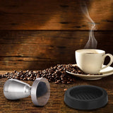 Coffee Tamper, 51Mm Espresso Coffee Press, Alloy Tamper With Silicone Tamper Mat And Milk Jug 350Ml Milk Pitcher