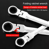 12Pcs 1/4 Ratchet Wrench Set 40CR Dual-purpose Movable Fixed Head 72-tooth Auto Car Products Home Diy Repair Hand Tools Kit