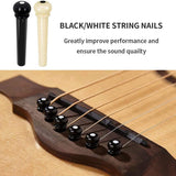 Guitar Strap with 3 Pick Holders Soft Cotton Strap (Black) with Guitar Bridge Pins Puller Pulling Remover Extractor Too