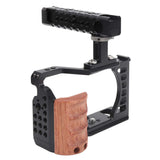 Aluminum Alloy Camera Video Shooting Protective Cage Kit with Handle Grip for Sony A7C