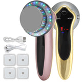 LED Light Facial Massager Mode Adjustable Body Shaping Rechargeable Ultrasonic Beauty Device Fat Burning Vibration Skin