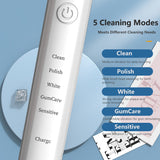 Oral Irrigator 3 Modes Water Flosser Waterproof Dental Water Jet Irrigator Dental Teeth Whitening 5 Modes Electric Toothbrush
