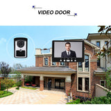 7 inch Monitor HD Camera Video Door Phone Doorbell Intercom System IR Night Vision Wired Doorbell Camera