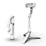 Handheld Gimbal Stabilizer Smartphone Bluetooth Selfie Stick Holder Adjustable Stand Mini Extendable Selfie Stick Tripod In Live