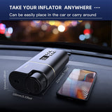YANTU 150 PSI Tire Inflator, Portable Electric Air Compressor for Cars,120W Tire Pump with Digital Display,Auto Shut Off