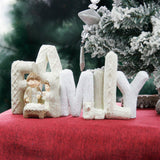 Resin LOVE/FAMILY Alphabet Figurines Desktop Ornament LOVE/FAMILY Letters Sign Statue Holiday Gifts Home Decor for Wedding