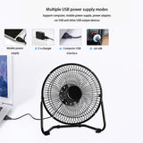 Mini USB Desktop Fan Personal Portable Cooling Fan Iron cool air fan for Office Household Traveling Car