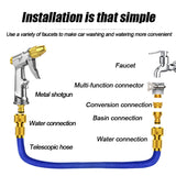 Expandable Garden Metal alloy Hose Flexible Garden Water Hose High Pressure For Car Hose Pipe Hoses To Watering With Spray Gun