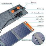 CHOETECH Solar folding Charger 14W USB Output Devices Portable Waterproof Solar Panels for iPad iPhone X XS samsung Smartphones