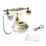 Antique Designer Phone Nostalgia Telescope Vintage Telephone Made of Ceramic  Landline Phone