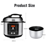 Multifunction Electric Pressure Cookers Soup Porridge Rice Heating Meal Heater Kitchen 6L Intelligent Pressure Cooker for Home