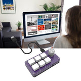 DIY Amusingkeypad Mini Cheery Switch Gaming Programmable Mechanical Keyboard USB Axle Tester Outeum Red Switch