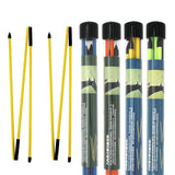 2 Pcs Golf Putting Training Aids Golf Alignment Sticks 3 Sections Foldable Putting Golf Swing Traine