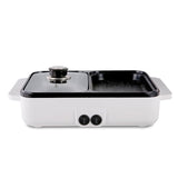 2 In1 Electric Hot Pot Cooker Multifunctional Smokeless Barbecue Electric BBQ Grill Non Stick Plate Barbecue Pan Hot Pot 220V