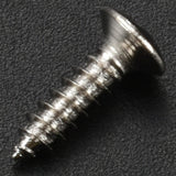 10 Pcs Mono Input Jack for Guitar Bass 6.35mm Orange with 50Pcs Pickguard Screws 3MM (Silver)