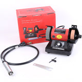 150W Polishing Machine Bench Buffer Polisher Grinder Buffing Wood Chisel Carving Engraving Machines