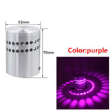 Spiral Hole LED Wall Lamp Dimmable Spiral Lamp with Remote Control Lamp To Decorate Family KTV Bar Wedding Party Hall Lights