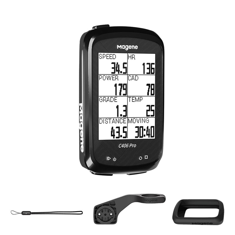 Magene C406 Pro GPS Bike Computer 2.4in LCD Screen Cycling Data Display 2 Training Modes Design 10 Languages bicycle speedometer