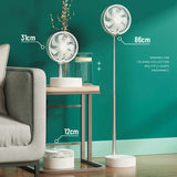 Standing Fan 7200mah Infrared Remote Control Rechargeable Folding Telescopic Humidifier Floor Fans night light Air Conditioner