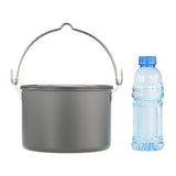 Hot Selling Outdoor Supplies Aluminum Alloy 4L Camping Hanging Single Pot Camping Picnic Soup Pot  Camping Stove