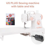 INNE Electric Sewing Machine Mini Small Portable Multifunctional Household Pedal Handmade Repair With Night Light For Beginners