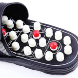 Black White Rotating Gossip Sole Health Massage Shoes Magnetic Therapy Massage Slippers Dot Massage Slippers