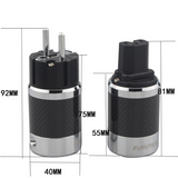 HiFi Audio AC Power Plug Furutech FI50 Rhodium Plated IEC Connector US &amp; EU Version