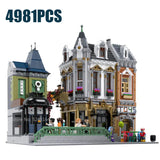 MOC 2734pcs City Streetview series The brickstive Modern Library Model Building Blocks Bricks Kids Toys Gifts Christmas gifts