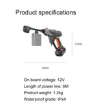 Wireless high voltage portable car water gun Lithium battery rechargeable water pump car washing machine