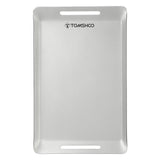TOMSHOO Mini Stainless Steel Grill Pan Outdoor BBQ Picnic Grill Pan Cutting Chopping Board for Camping Backpacking Hiking
