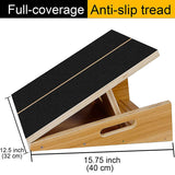 Wooden Slant Board Adjustable Incline Board And Calf Stretcher Slant Board With Non-Slip Surface Stretch Board
