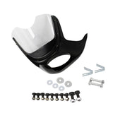 Universal Grey 7'' -Rennfahrer Headlight Fairing Screen Windshield Cover