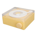 Wireless Bluetooth Speaker Alarm Clock 360 Degree Stereo Sound Retro Vintage Speaker Vinly Disc Shaped Alarm Clock Smart Speaker