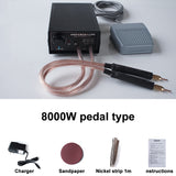 8000W Spot Welder Portable Adjustable Mini Spot Welding 0.3mm for 18650 Battery Spot Welder 1200A DIY Spot Machine Tool Kits