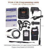Baofeng DM-5R Walkie Taklie Digital &amp; Analog Dual Mode Portable Radio VHF/UHF Dual Band DMR 5W 128CH FM Transceiver